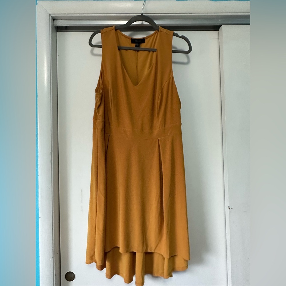 Forever 21 Mustard High Low Dress